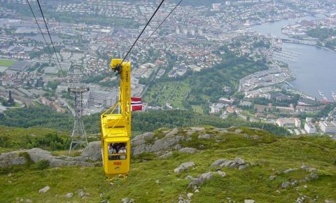 Telecabina Ulriken din Bergen